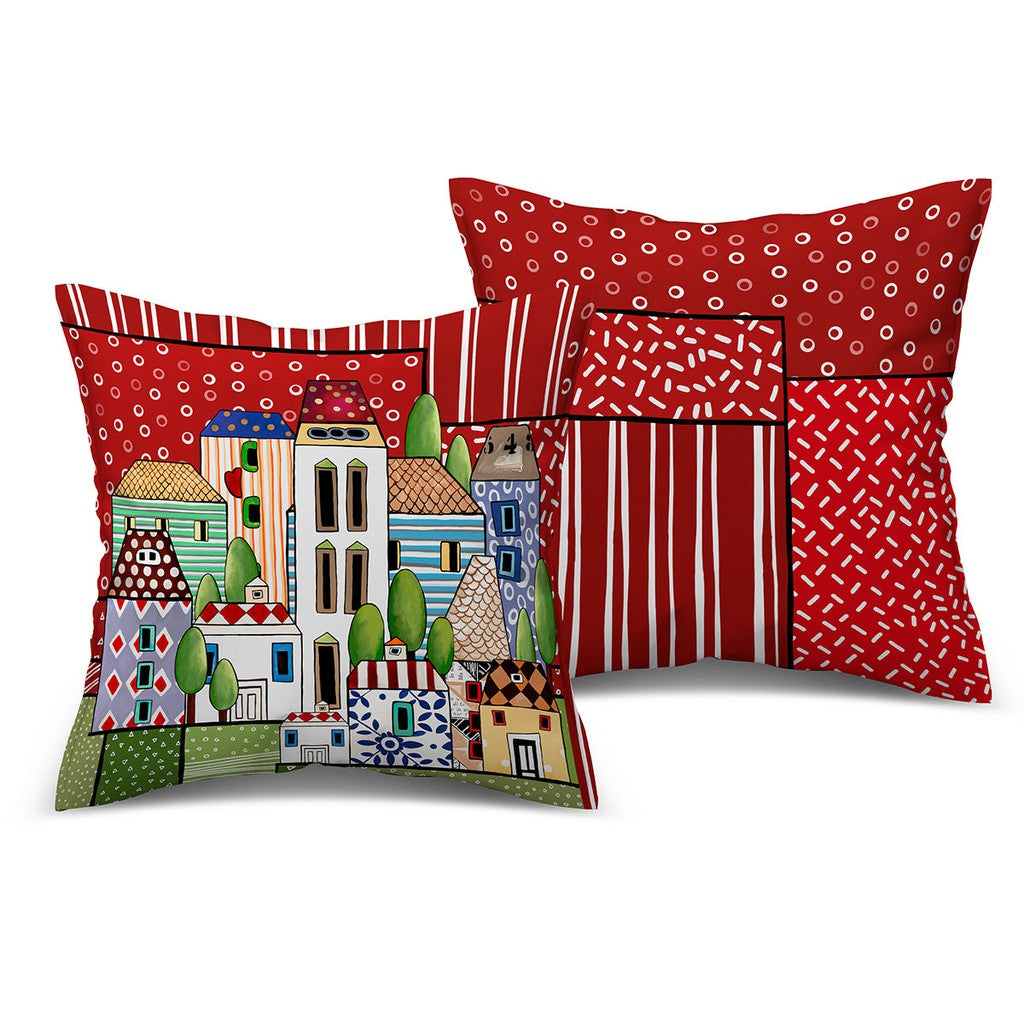 CUSCINO PAESE MIO ROSSO CM40X40 - Egan