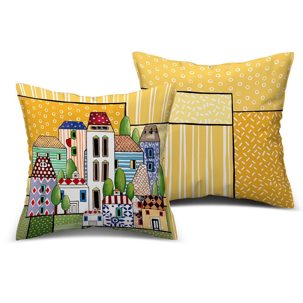CUSCINO PAESE MIO GIALLO CM40X40 - Egan