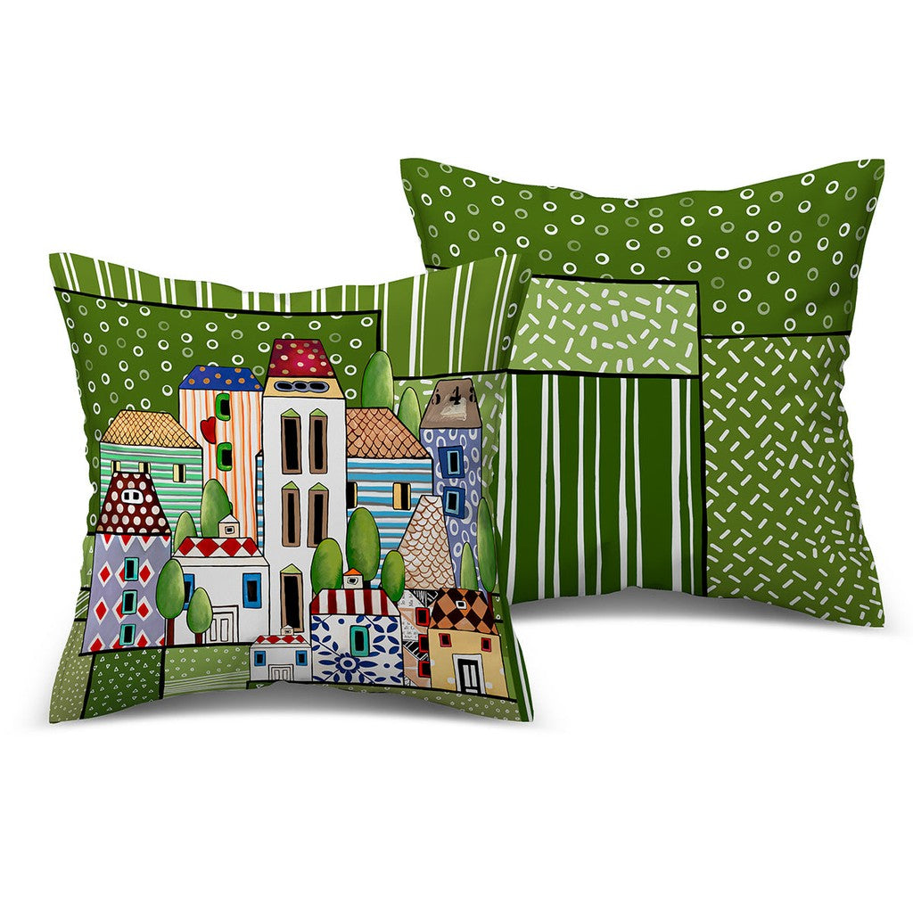 CUSCINO PAESE MIO VERDE CM40X40 - Egan