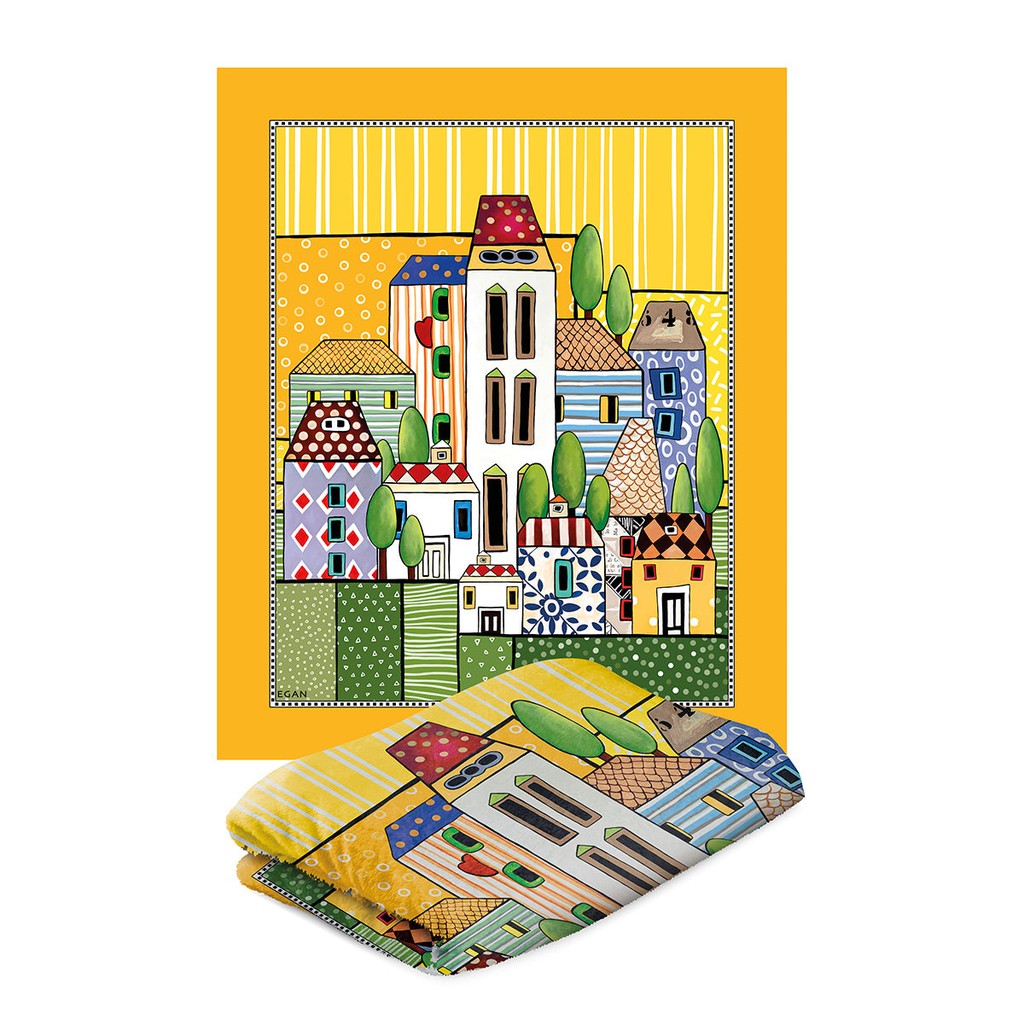 PLAID PAESE MIO GIALLO CM130X160 - Egan