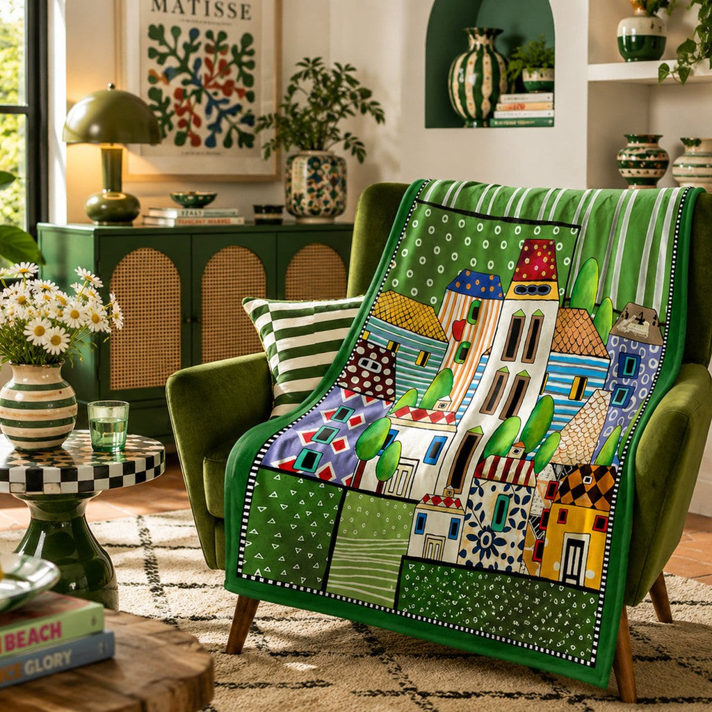 PLAID PAESE MIO VERDE CM130X160 - Egan