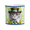 SET 2 CACHEPOT HUMAN ESSENCE GATTO ''INDEPENDENCE'' 12X12 CM - Egan