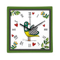 CLOCK COCORICO GREEN CM 31X31 - Egan