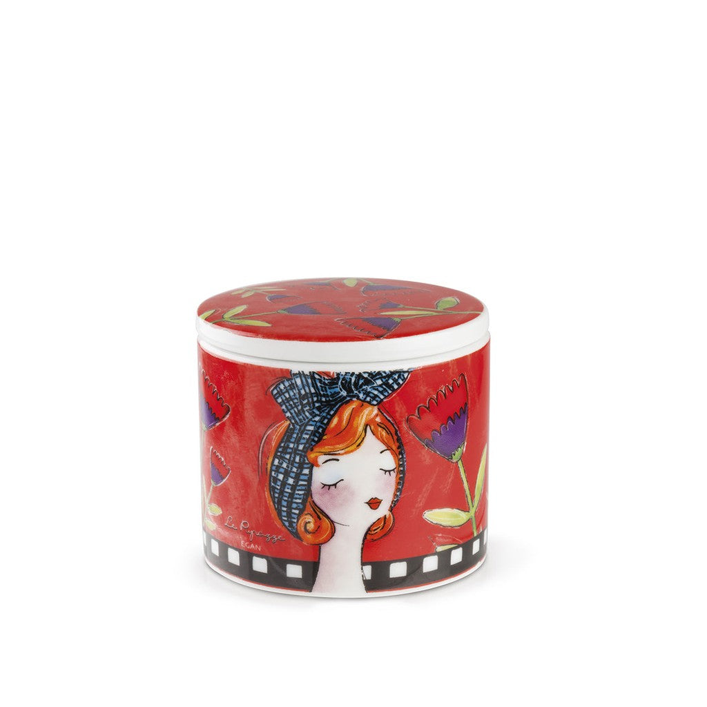 EGAN-CANDLEHOLDER LE PUPAZZE RED 7X8 - Egan