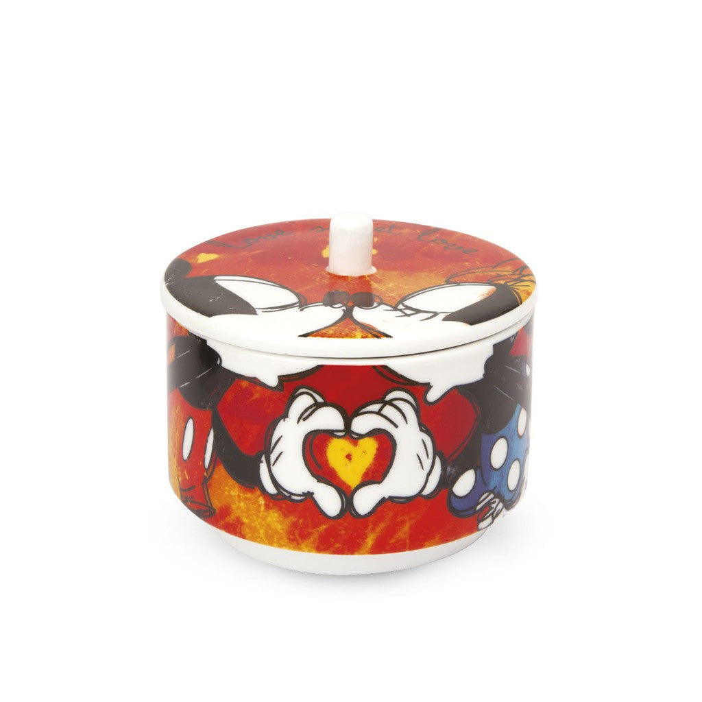 EGAN-SET 2 ESPRESSO CUP + SUGAR BOWL LE PUPAZZE RED - Egan