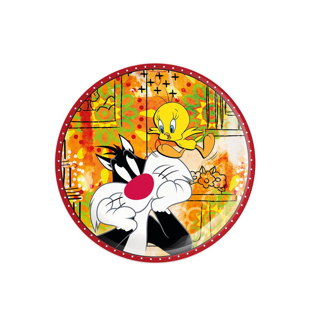 EGAN-DESSERT PLATE SYLVESTER&TWEETY D.19 - Egan