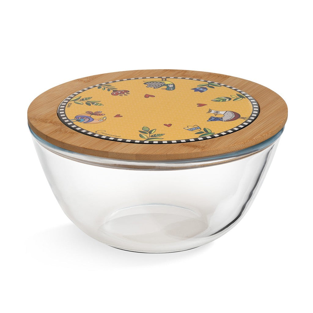 EGAN-SALAD BOWL COCORICO' YELLOW CM 23X12 - Egan