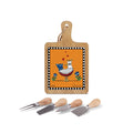 EGAN-SET CHOPPING BOARD AND CHEESE KNIFE COCORICO - Egan