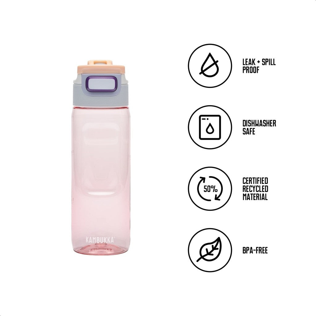 Kambukka Water Bottle Rainbow Pastels, Pink Color, 750ML - Kambukka