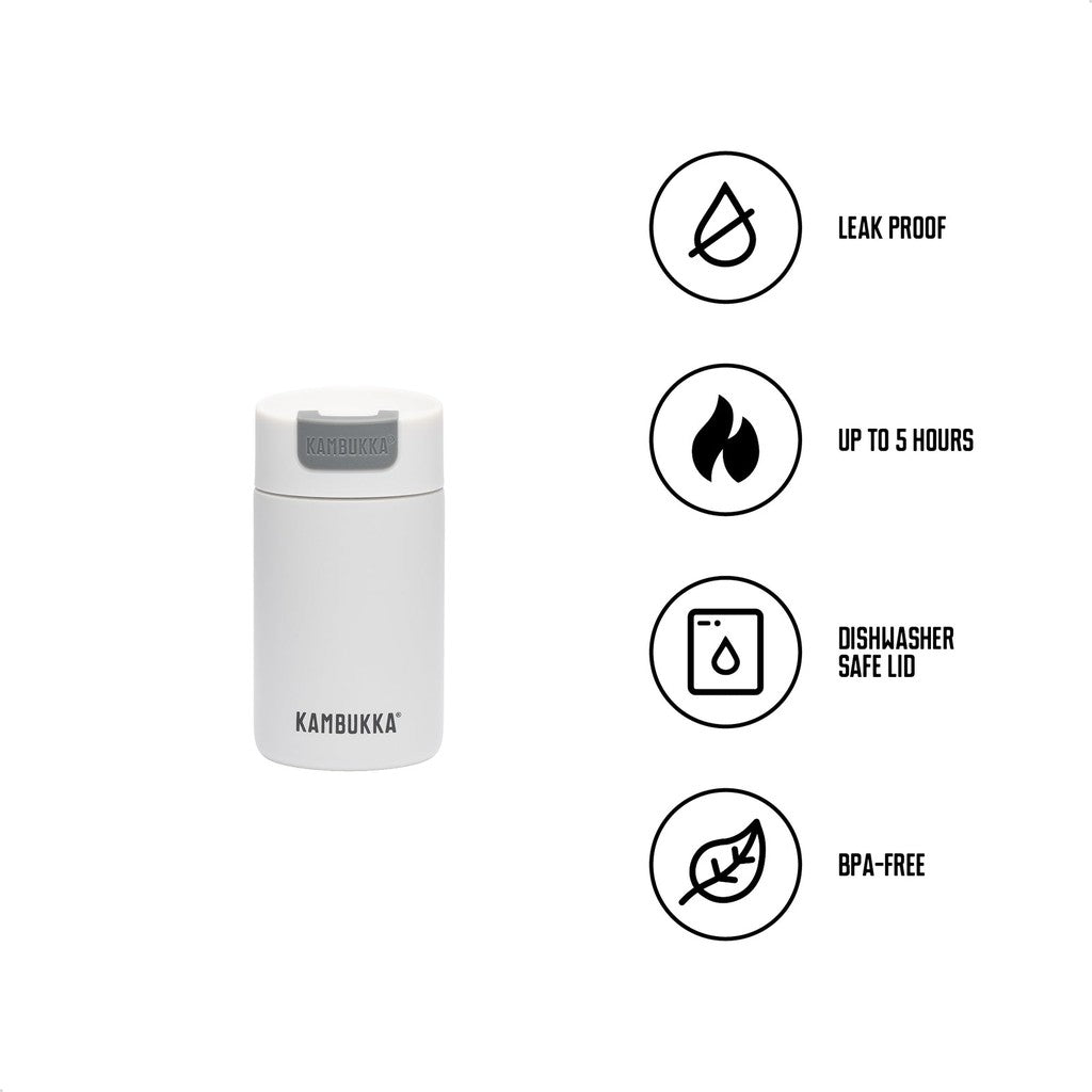 Thermal mug Kambukka Olympus 300ml Marshmallow White - Kambukka
