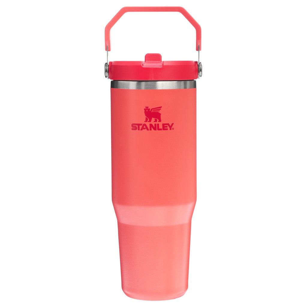 Stanley Ice Flow GO 890ml/30oz Flip Straw Wtr Btl Hot Coral - Stanley