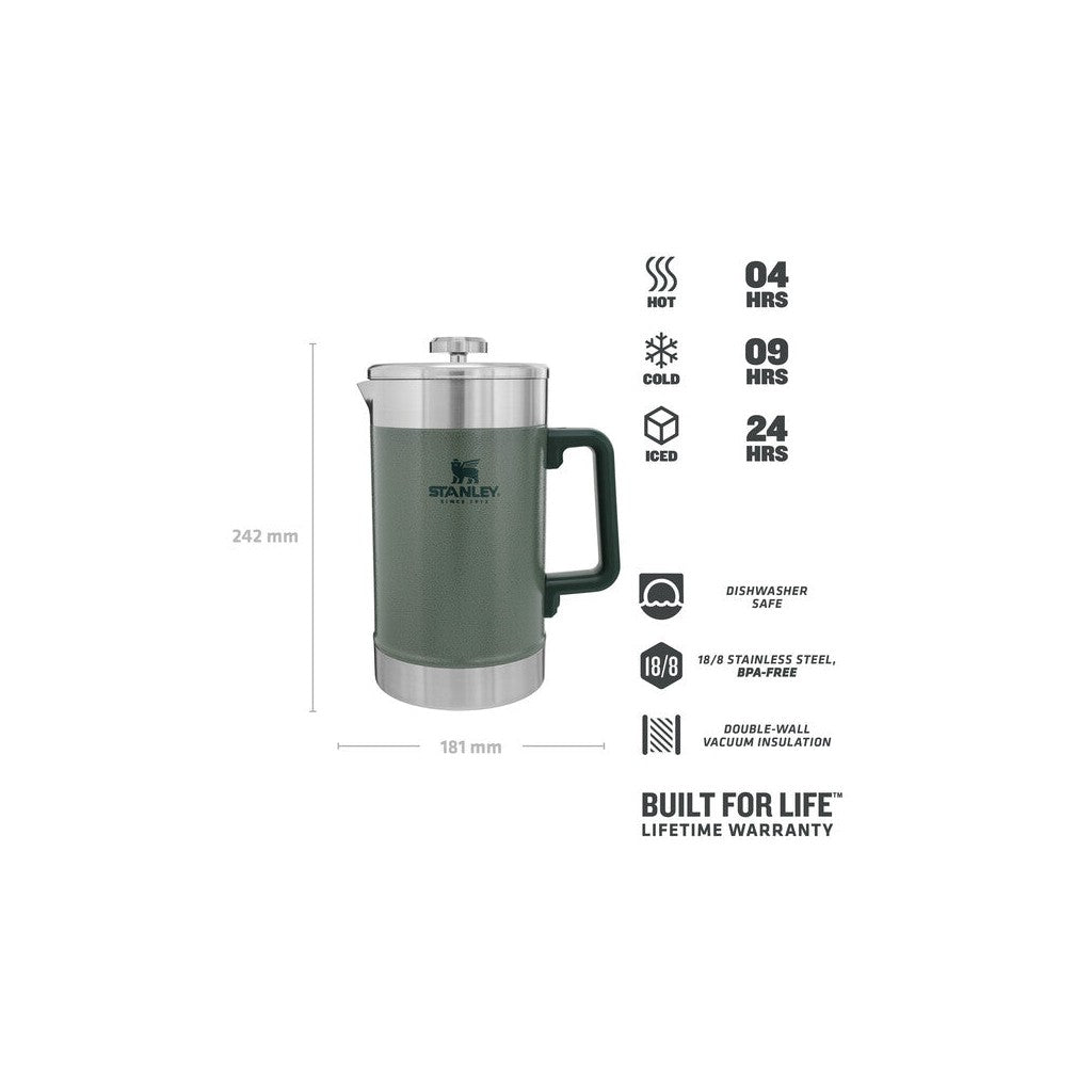 stanley CLA 1.4L/48OZ Vac French Press H.GREEN EU - Stanley